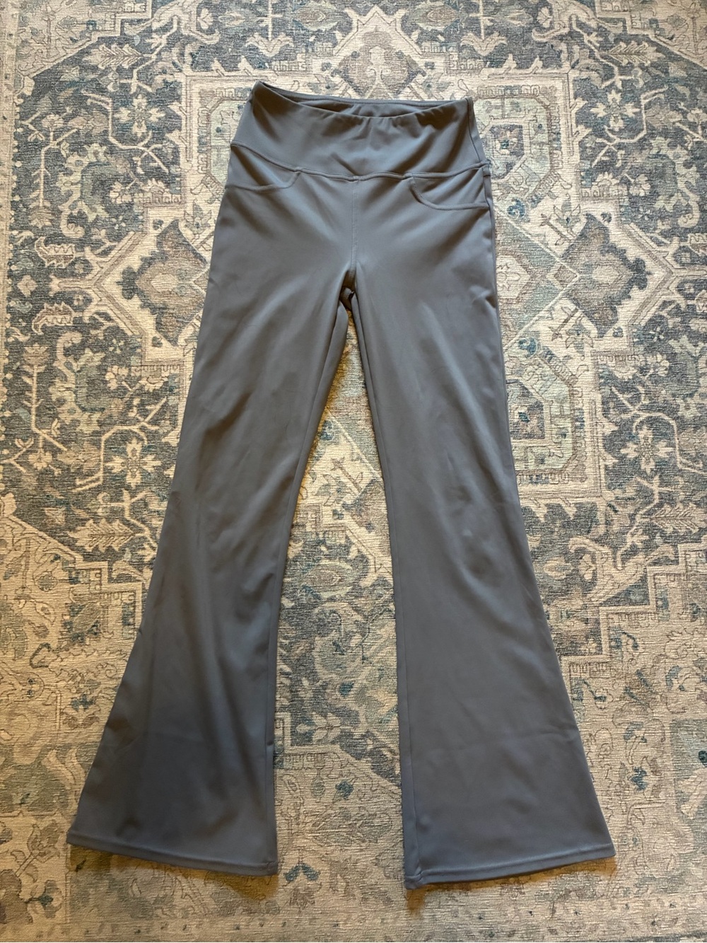 Halara Flare Active Pants in Gray